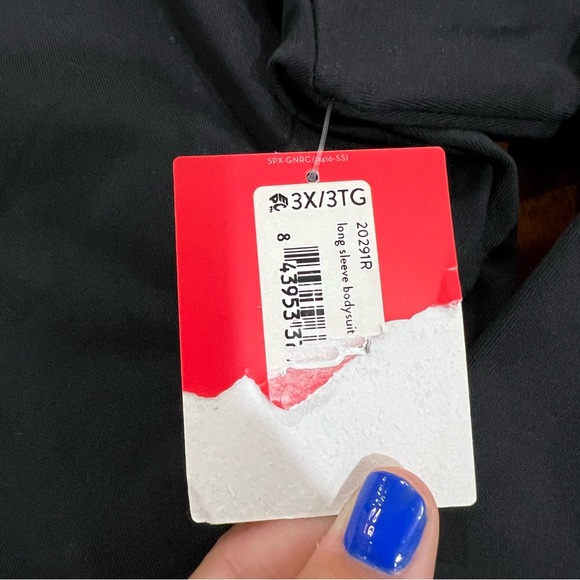 Spanx Suit Yourself Long Sleeve Thong Bodysuit Size 3X - Picture 9 of 9